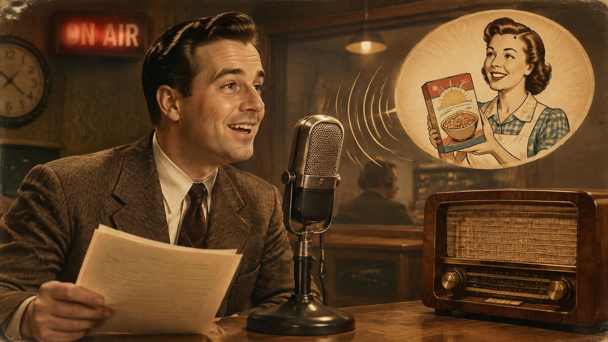 radio advertisement vintage