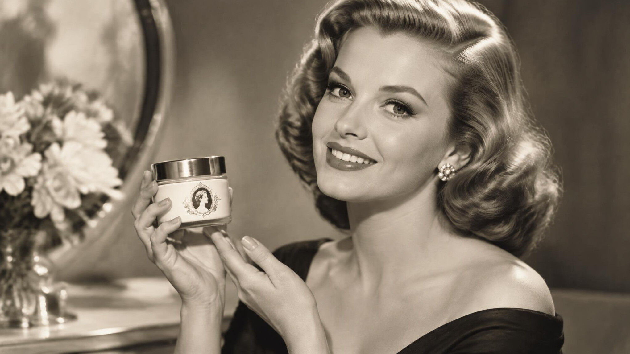 vintage movie star advertisement