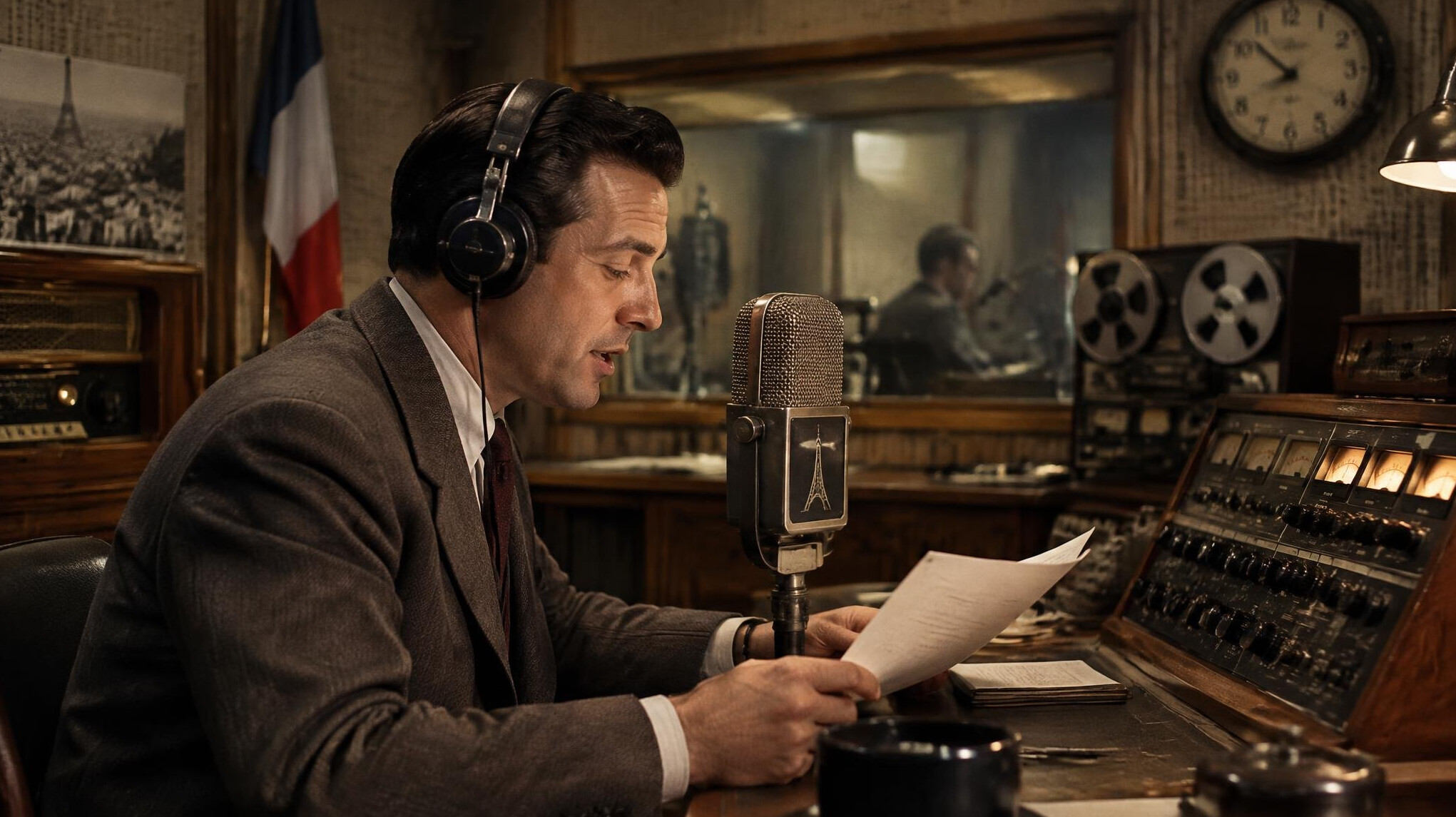 old french radio studio