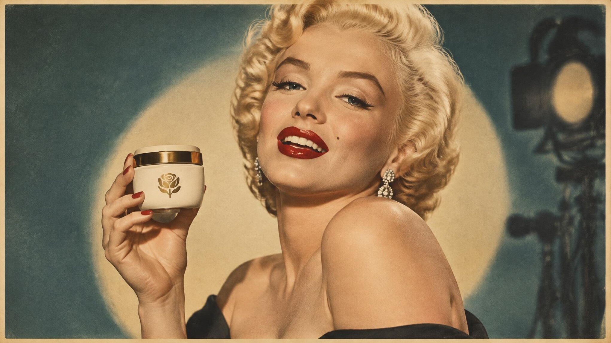 famous actress in old ad