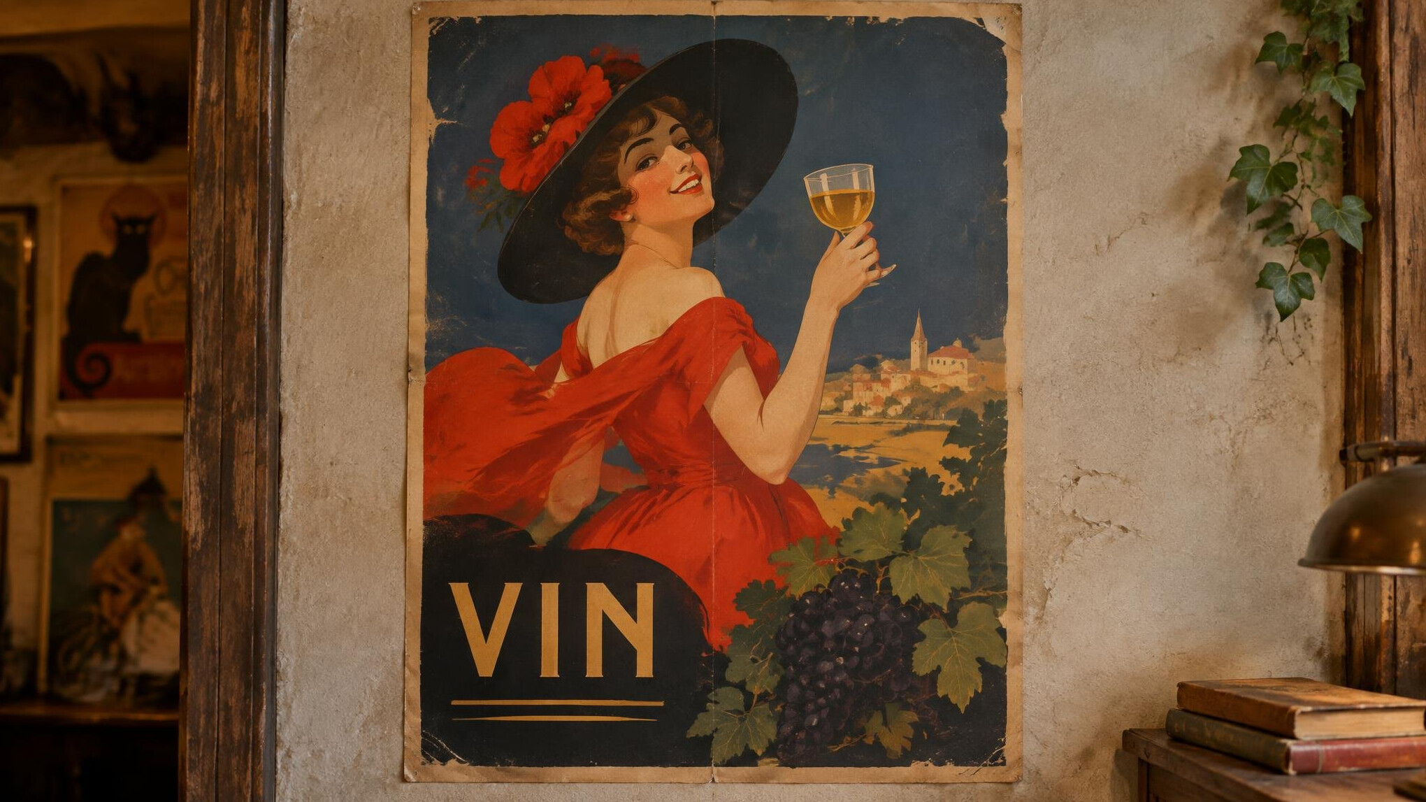 vintage french advertising poster
