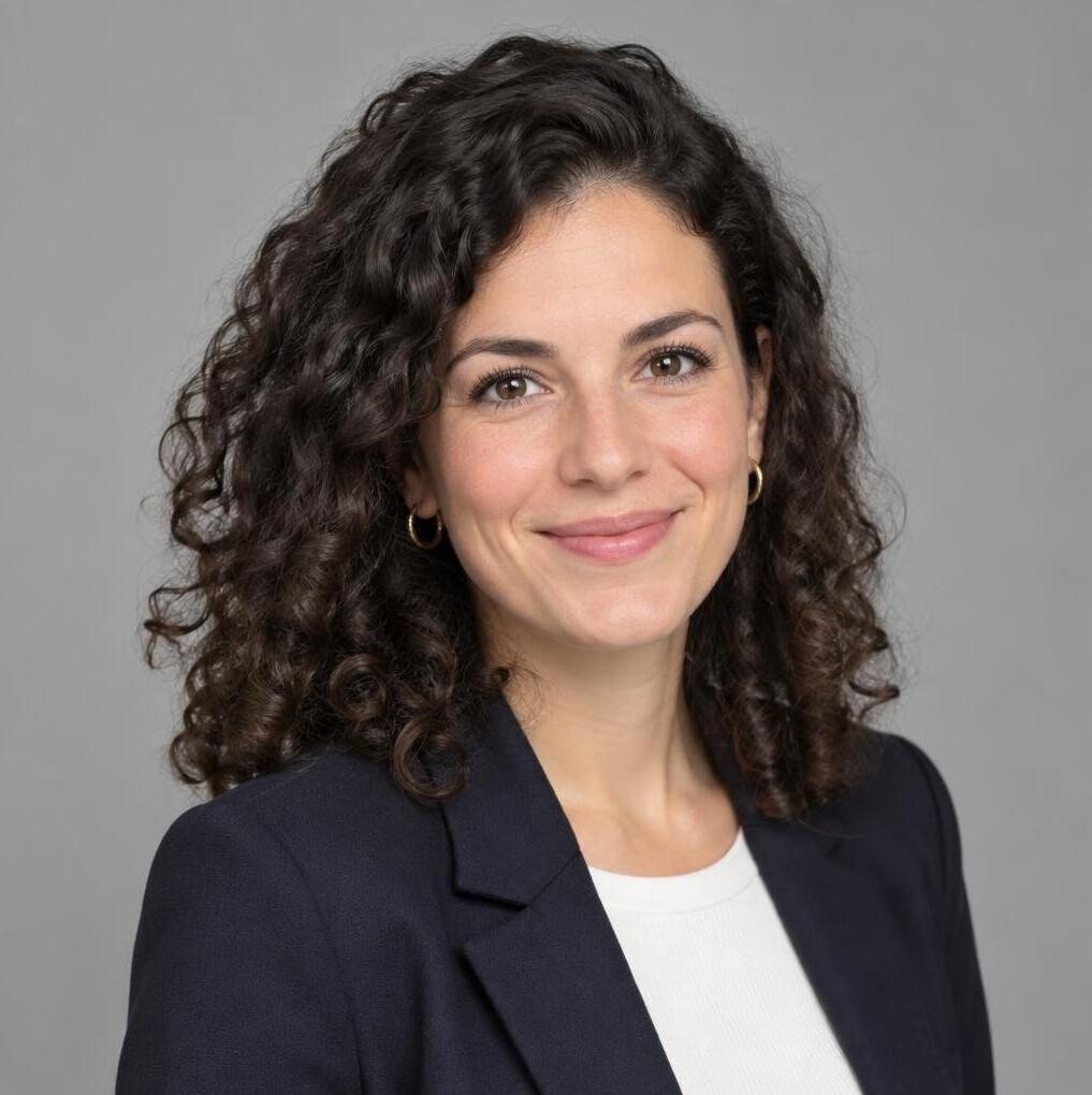 Studio portrait of a young Swiss woman researcher