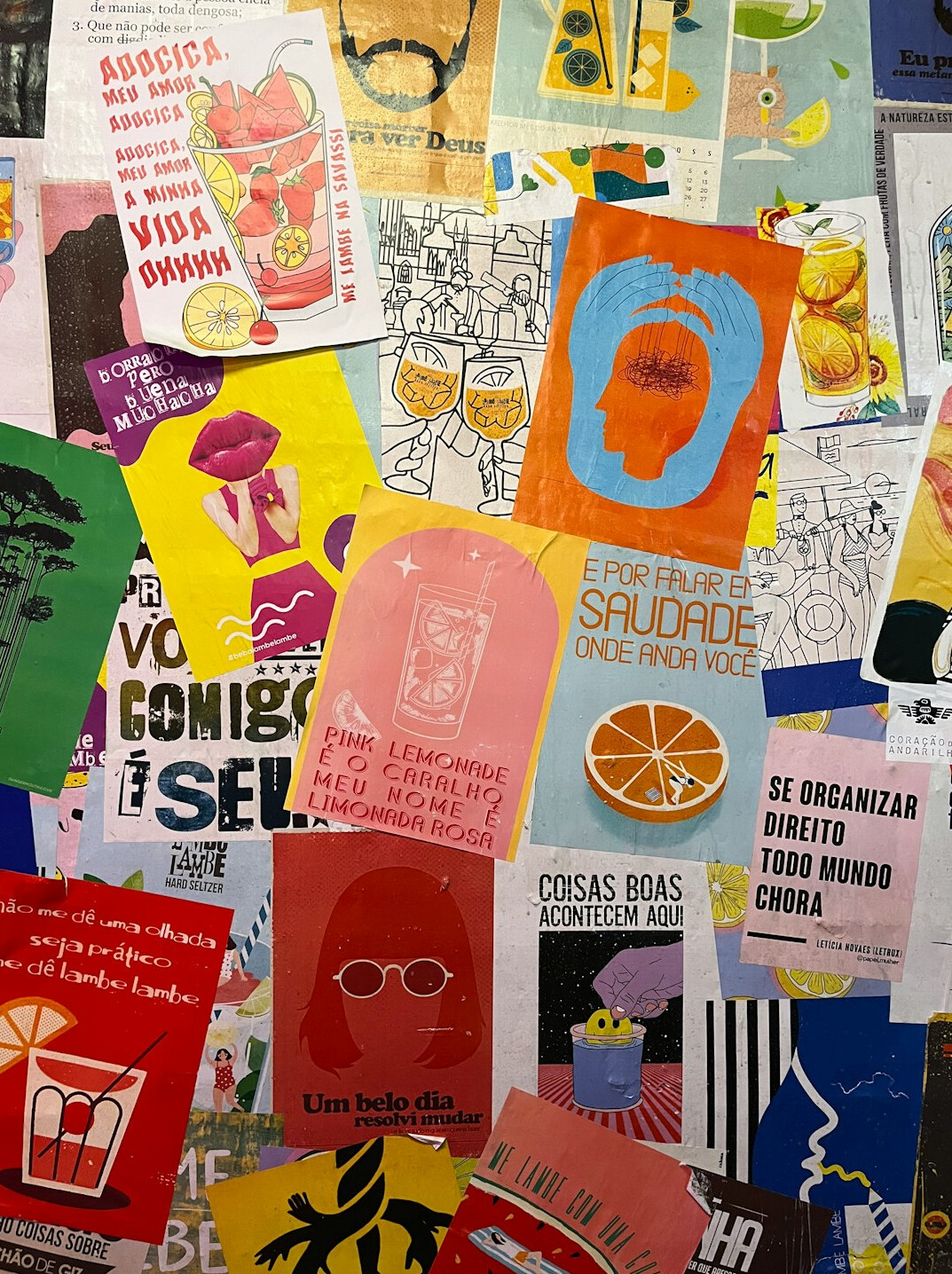 vintage advertising collage